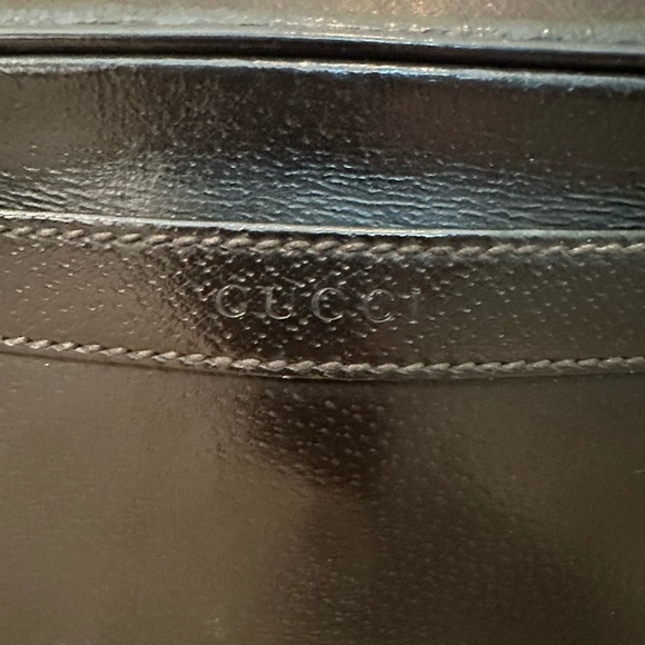 Gucci Black Clutch Vintage Or Men’s or Women’s Toiletry Bag - Red Inside - Picture 2 of 16